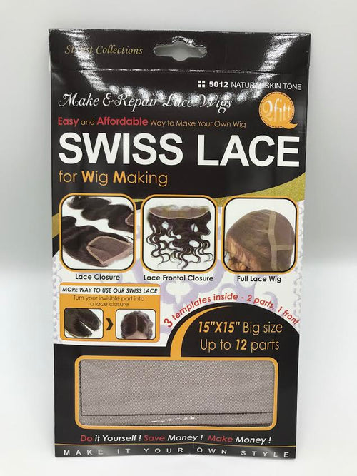 QFIT SWISS LACE FOR  MAKE OR REPAIR LACE WIG #5012 NATURAL SKIN TONE (MM5012) - STARCURLS.COM 