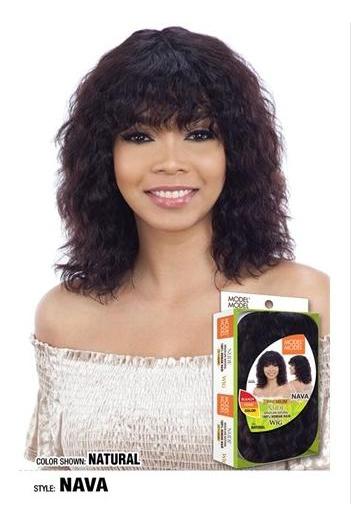 MODEL MODEL 100% BRAZILIAN HUMAN HAIR WIG  -NAVA - STARCURLS.COM 