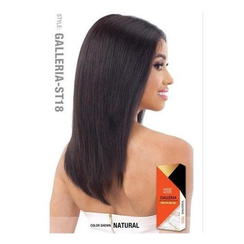 100% VIRGIN HUMAN HAIR LACE FRONT WIG STRAIGHT 18 INCH" - GALLERIA ST18 - STARCURLS.COM 