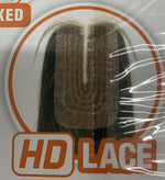 HAUTE 100% VIRGIN HUMAN HAIR  2.25" X 4.5"BODY WAVE HD LACE CLOSURE - STARCURLS.COM