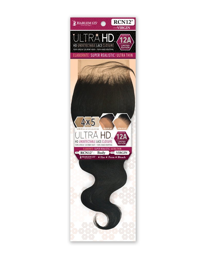100% HUMAN HAIR 12A ULTRA HD 4X5 LACE CLOSURE - BODY (RCN) - STARCURLS.COM 