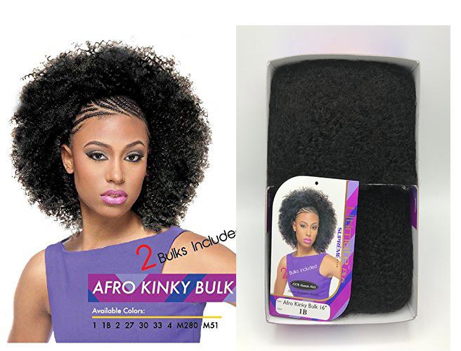 Bulk Hair Extension For Braiding Afro Kinky Curly(WITH ONE FREE
