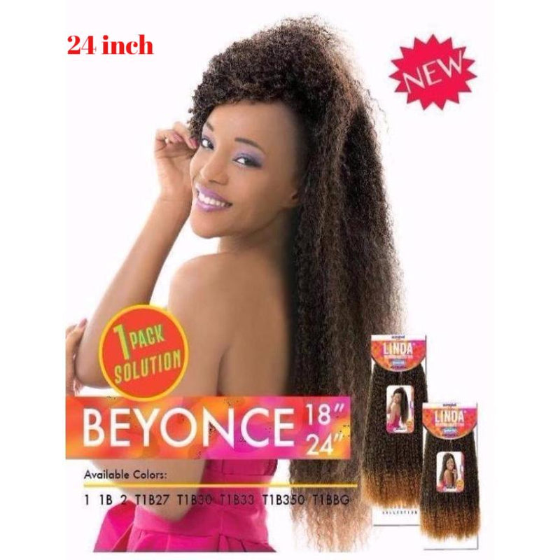 SYNTHETIC HAIR WEAVE -  BEYONCE 24" ( SUPREME LINDA COLLECTION ) - STARCURLS.COM 