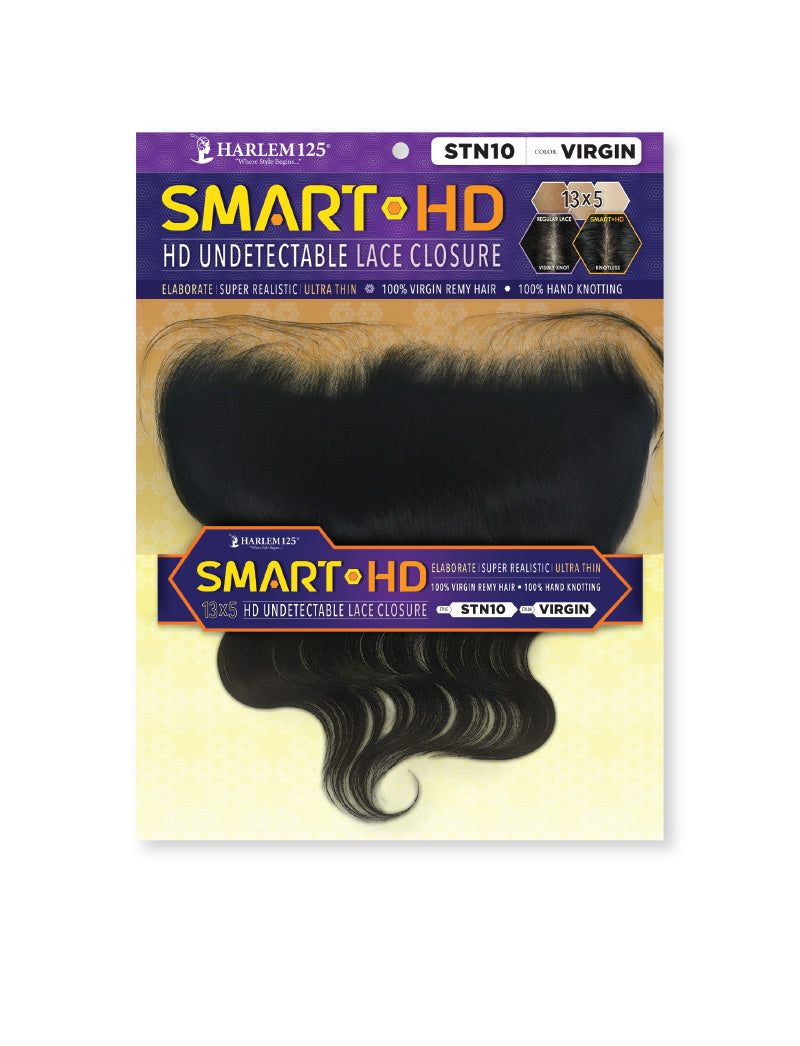 SMART HD UNDETECTABLE CLOSURE 13X5 BODY WAVE FRONTAL (STN/SFN)