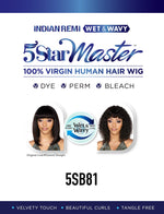 5STAR MASTER, 100% HUMAN HAIR Wet & Wavy 17 inch (5SB81)